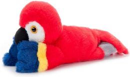 48 Pieces of Scarlet Macaw Stuffed Animal Slap Bracelet 9" (23cm)