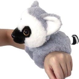 48 Pieces of Ring Tailed Lemur Stuffed Animal Slap Bracelet 9" (23cm)