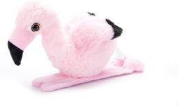 48 Pieces of Flamingo Stuffed Animal Slap Bracelet 9" (23cm)