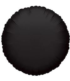 25 Pieces 2-Side Solid Round Black Balloon - Balloons & Balloon Holder