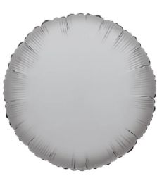 25 Pieces 2-Side Solid Round Silver Balloon - Balloons & Balloon Holder