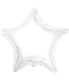25 Pieces 2-Side Solid Star White Balloon - Balloons & Balloon Holder