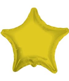 25 Pieces 2-Side Solid Star Gold Balloon - Balloons & Balloon Holder