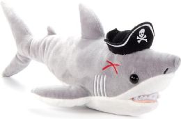 24 Pieces of Pirate Shark Stuffed Animal 17" (44cm)