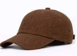 48 Wholesale 6 Panel High Profile Polyester Strap Back Hat In Brown