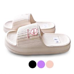 Wholesale Footwear Womens Luck Bear Textured Comfort Slides