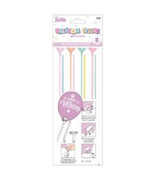 144 Pieces 8-Piece Balloon Sticks With Cup Macaroon - Balloons & Balloon Holder