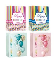72 Pieces Birthday Bag 10.5x13x5.5-inch L 3d Glitter - Gift Bags Everyday