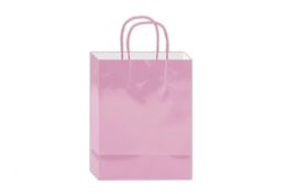 144 Pieces Glossy Gift Bag 10x8x4-inch Em Pink - Gift Bags Everyday