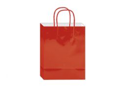 144 Pieces Glossy Gift Bag 10x8x4-inch Em Red - Gift Bags Everyday