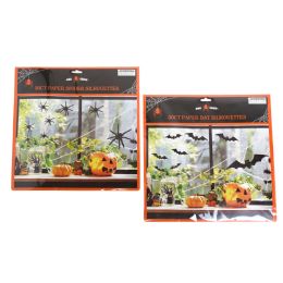 24 pieces Halloween Black Bat Or Spider Paper Wall Decoration Diecuts 30pk/hlwn Pbh/insert - Halloween