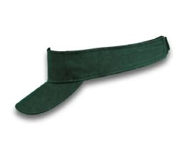 48 Pieces Visor Low Profile Curved Bill Hat Dark Green - Fedoras, Driver Caps & Visor