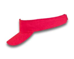 48 Pieces Visor Low Profile Curved Bill Hat Hot Pink - Fedoras, Driver Caps & Visor