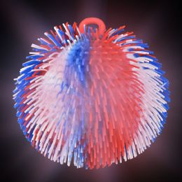 36 Pieces 8.75" LighT-Up Patriotic Puffer Ball - Light Up Toys