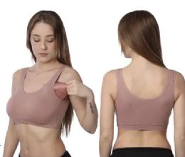 48 Pieces Ribbed Sports Bra - Womens Bras And Bra Sets