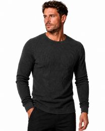 24 Pieces Men's Thermal Long Sleeve Shirt In Gray Size 2xl - Mens Thermals