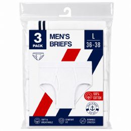 720 Wholesale Yacht & Smith Mens Cotton White Brief Size X Large