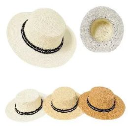 12 of Ladies Fashion Summer Hat Pearl Fringe Hat Band
