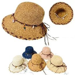 12 of Ladies Cloche Hat Scalloped Crochet Edge Beaded Band