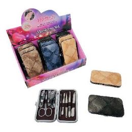 24 Pieces 9-Piece Manicure Care Set Denim - Manicure and Pedicure Items