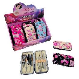 24 Pieces 9-Piece Manicure Care Set But First Make-Up Print - Manicure and Pedicure Items