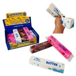 12 Wholesale Large Slow Rising Squishy Butter 9"X2" Neapolitan Butter