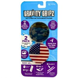 30 Wholesale Retrak Gravity Gripz Double Pack HandS-Free Phone Mount Grips - Usa And Camo
