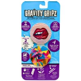 30 Wholesale Retrak Gravity Gripz Double Pack HandS-Free Phone Mount Grips - Lips And Pastel Geometry