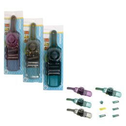 12 Wholesale Mandolin Food Slicer/grater W/5 Blades 14in/3ast Colors/slide On Blister