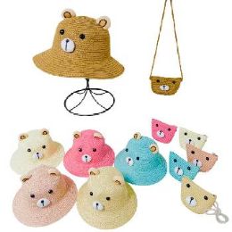 12 of Girl's Woven Bear Hat Purse Set with Plush Ears