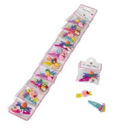 70 Pieces 2-Piece Fruit & Flower Hair Clips - Hair Accessories