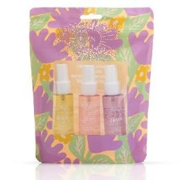24 Wholesale 3-Piece Ladies Solo En Ibiza Body Mist Bag Set