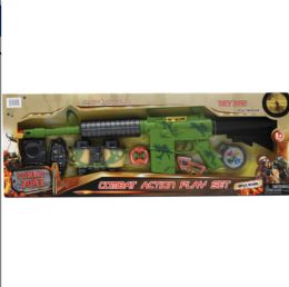 12 Sets of 5pc 21-Inch B/o Toy Military Play Set In Open Box W/ Cover
