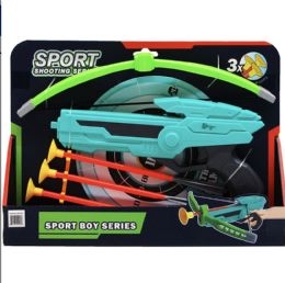 12 Wholesale 10.5-Inch Crossbow Archery Play Set W/ Accss In Peg Open Box