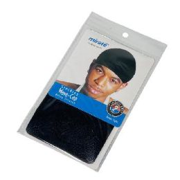 84 Pieces Wave Cap Black Color - Head Wraps