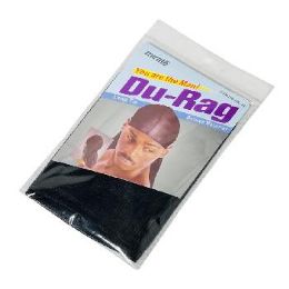 72 Pieces DuRag Black Color - Head Wraps