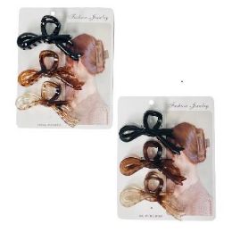 36 Pieces Claw Clip 3-Piece 4.3" - Hair Accessories