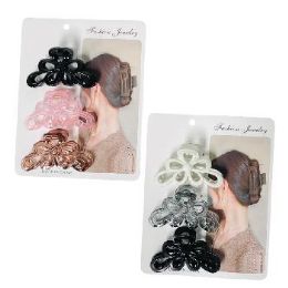 36 Pieces Claw Clip 3-Piece 3.5" - Hair Accessories