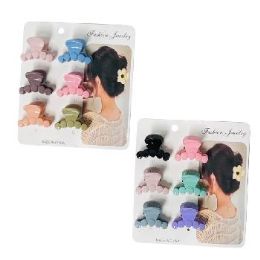 36 Pieces Claw Clip 6-Piece 1.5" Bubble Design - Hair Accessories