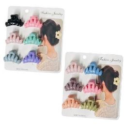36 Pieces Claw Clip 6-Piece 1.5" Wavy Design - Hair Accessories