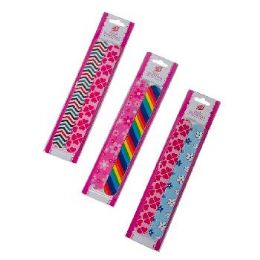 84 Pieces 2-Piece 7" Printed Nail Files - Manicure and Pedicure Items