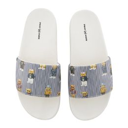12 pieces Men's Pin Stripe Multi Bear Sandal (7-12) - Men's Flip Flops and Sandals