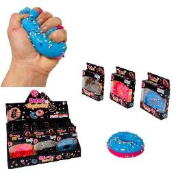 24 Pieces 3" Gummy Gel Sprinkled Donut Squishy Toy - Slime & Squishees