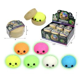 24 Pieces 9cm Squeezy Glow In Dark Dumplings - Slime & Squishees