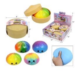 12 Pieces 15cm Squeezy Tye Dye Dumplings - Slime & Squishees
