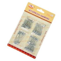 96 Pieces Safety Pin Assortment Pack - Sewing Supplies
