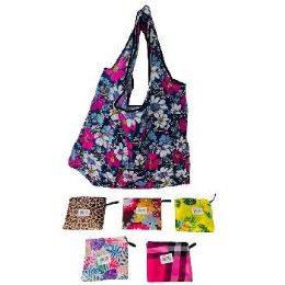 36 Pieces Foldable Printed Shopping Bag - Shoulder Bags & Messenger Bags