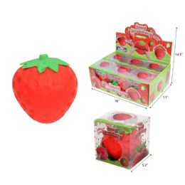 6 Pieces Jumbo Squshy Strawberry - Slime & Squishees