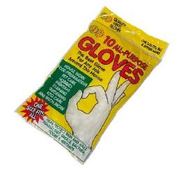 100 Pieces 10-Pair All Purpose Vinyl Gloves - Kitchen Gloves