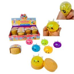 24 Pieces Mini Dumpling Water Bead Squishy Bun with Steamer Toy - Slime & Squishees